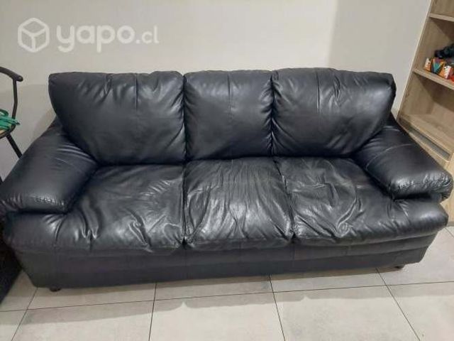 Sofa 3 cuerpos color negro