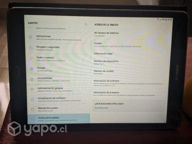 Tablet SAMSUNG Tab A SM-P555M