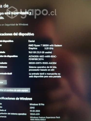 notebook lenovo gama alta por fuerza mayor