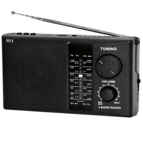 Radio con bluetooth, recargable y a pilas. 4 banda