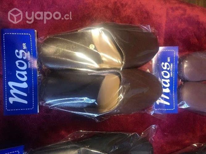 Zapatilla descanso 100% cuero