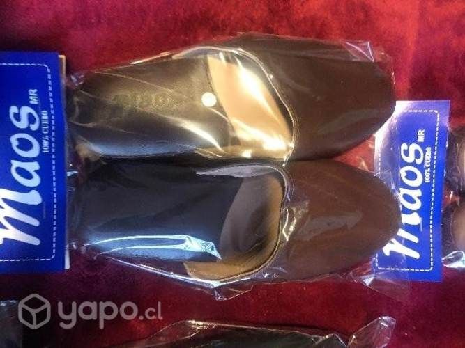 Zapatilla descanso 100% cuero