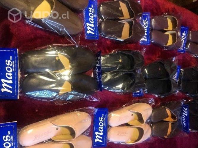 Zapatilla descanso 100% cuero