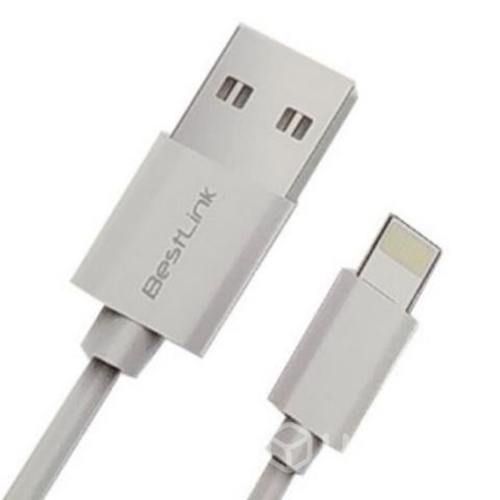 Cable usb para iphone 5 / 6, ipod, ipad. blanco. 1