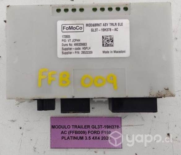 Modulo Trailer GL3T-19H378-AC (FFB009) F150 3.5