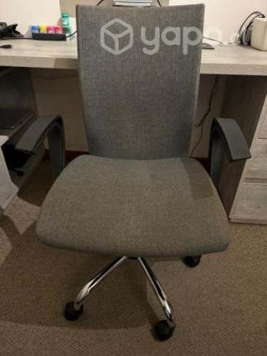 Silla de escritorio ajustable de altura Gris oscu