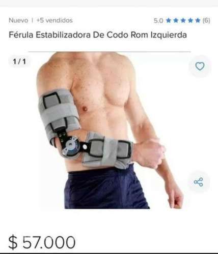 Ferula estabilizadora de codo (izquierdo)