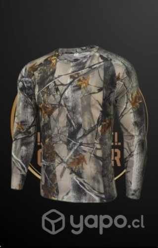 Polera Manga Larga camuflada