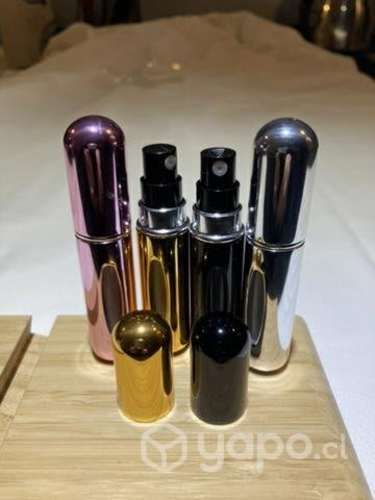 Atomizador recargable de perfume. Pack 4 botellas
