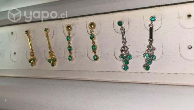 Artesanía Colombiana, Oro de 18 K con Esmeraldas