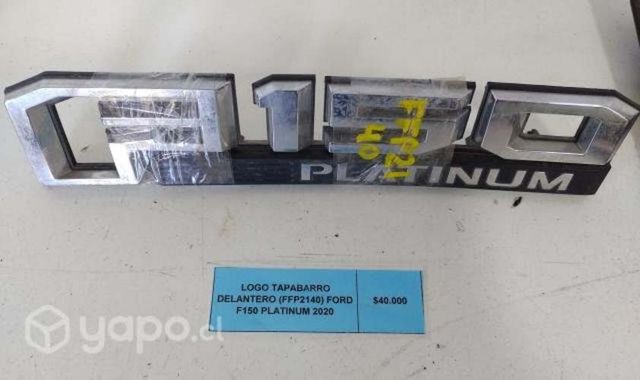 Logo Tapabarro Delantero (FFP2140) Ford F150 Plati