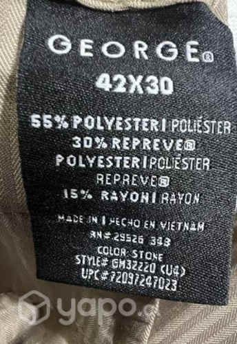 Pantalón De Vestir Marca George Talla 42x33