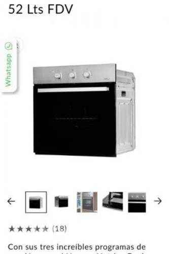 Horno eléctrico fvd desing 52 litros