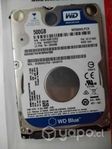 Disco Duro para Notebook 500GB
