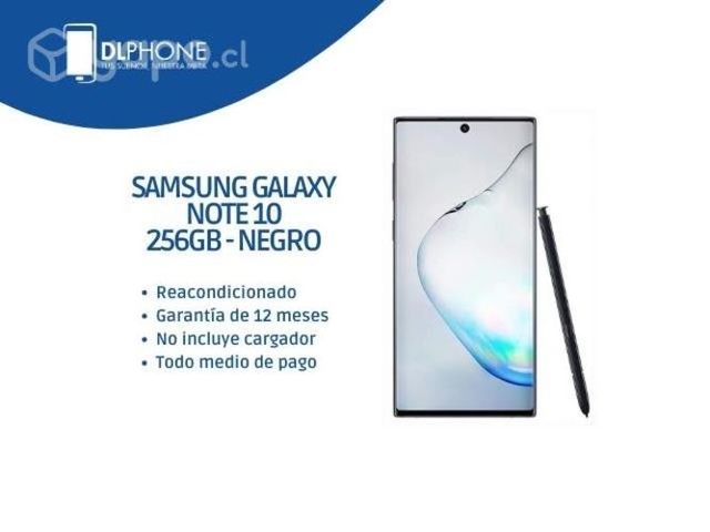 Samsung Galaxy NOTE 10 256GB Negro Reacondicionado