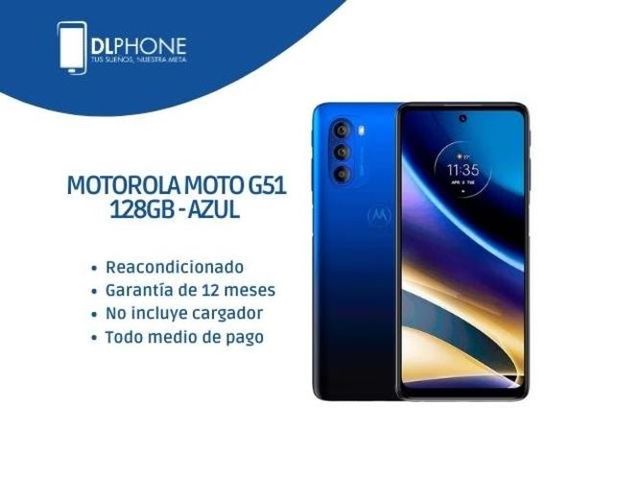 Motorola Moto G51 128gb Azul Reacondicionado