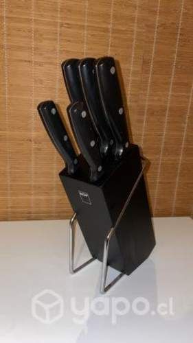 Juego de cuchillos Megafesa con pedestal