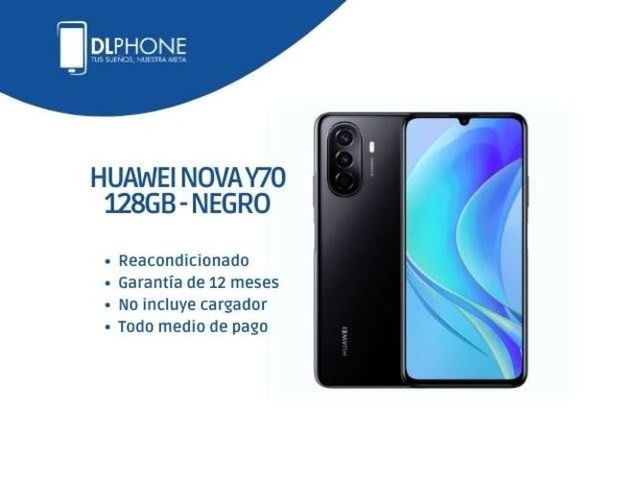 Huawei Nova Y70 128GB Negro Reacondicionado