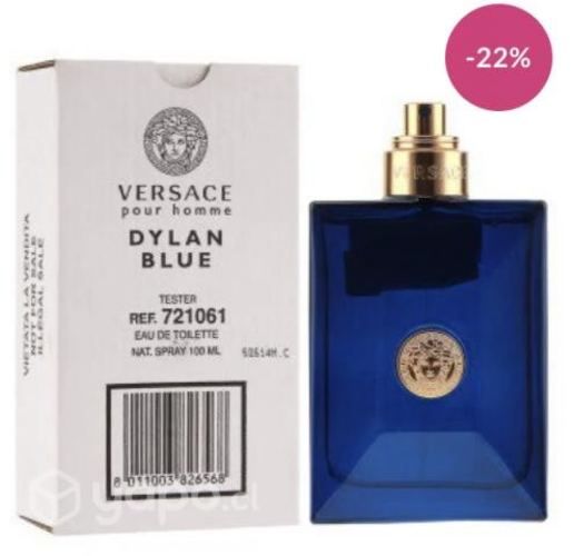 Tester Dylan Blue de Versace Edt 100 ml Hombre S/T
