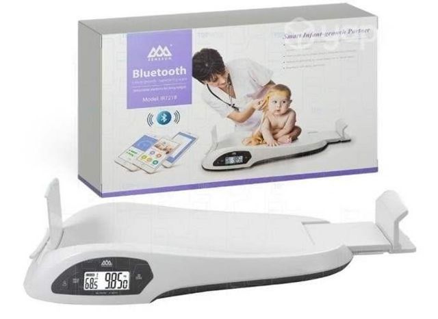 Pesa y tallímetro pediátrico digital