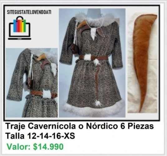 Disfraz de Cavernícola 6 Piezas