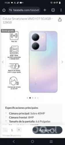 Teléfono nuevo vivo y27