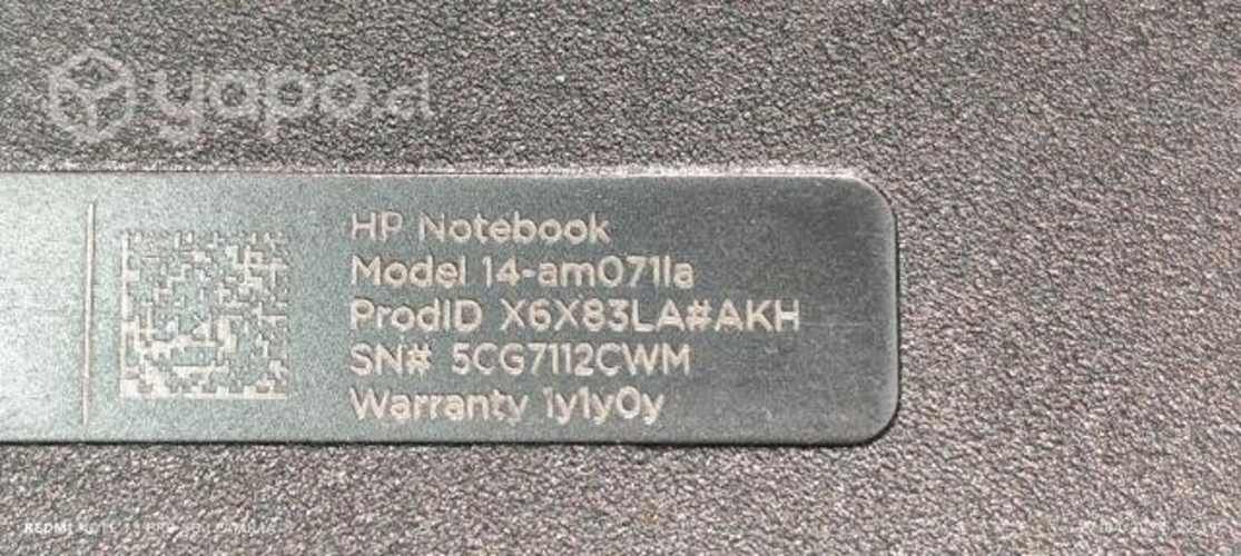 Notebook hp 14_am071la