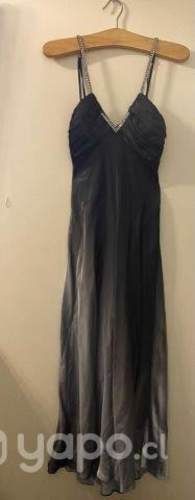 Vestido Gala Largo Gris