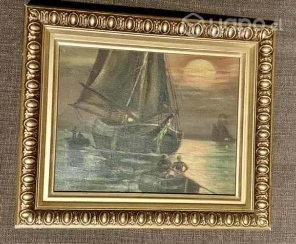 Antiguo oleo, firmado rossi