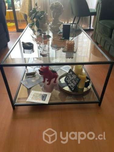 Mesa de centro de vidrio
