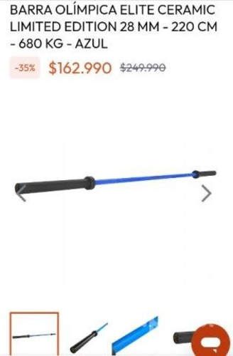 Barra Olímpica ELITE CERAMIC + Discos