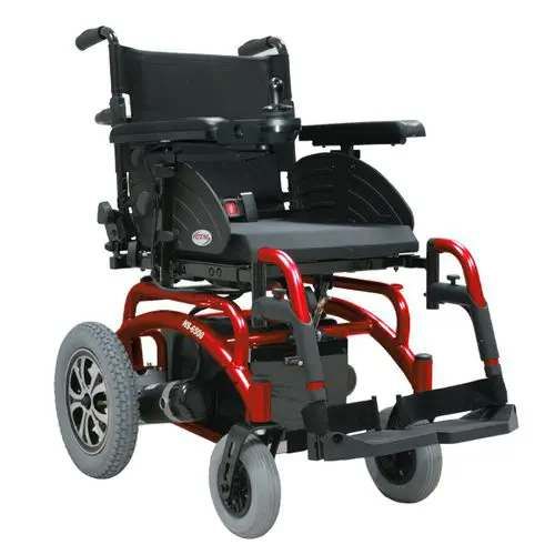 silla de rueda electrica color rojo