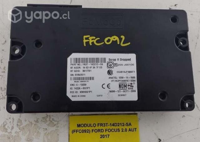 Modulo FR3T-14D212-SA (FFC092) Ford Focus 2.0 AUT