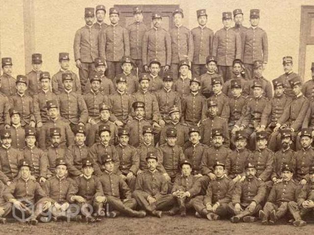 Antigua foto militares Chilenos c 1900 Providencia