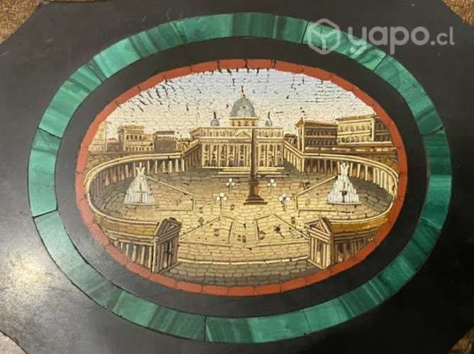 Antiguo Micro Mosaico Italiano siglo XIX Providenc
