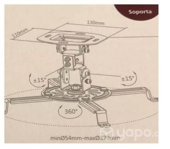 Soporte Data Show Philco En Caja Sin Uso - Nuevo