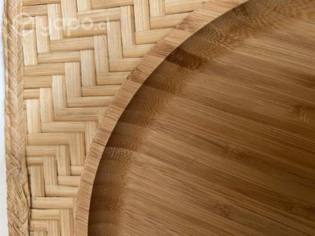 Platos de Bamboo. Diamentro 16 cm