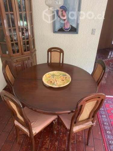 Comedor de nogal 6 sillas