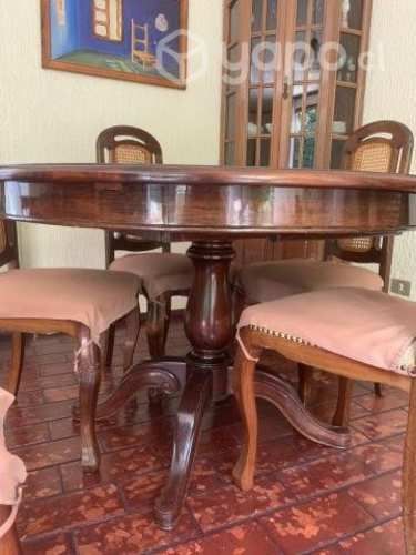 Comedor de nogal 6 sillas
