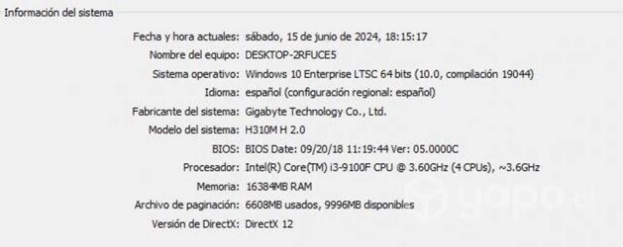 Pc gama media(sin fuente de poder)