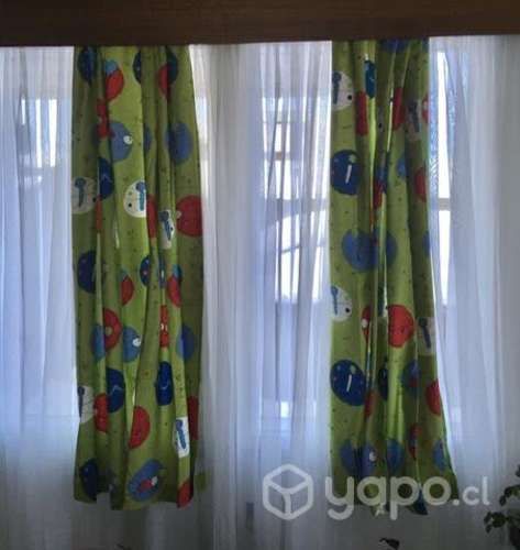 Cortinas con diseño infantil