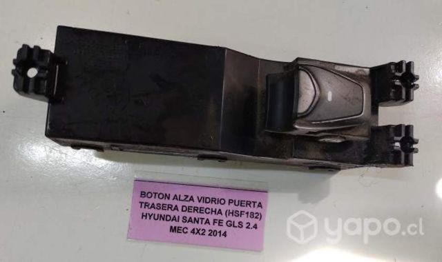 Boton AlzaVidrio Puerta Tras Der (HSF182) Santa Fe