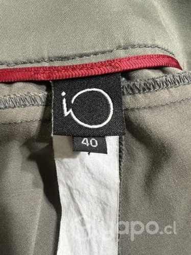 Pantalón Elástico Marca Io Talla 40 Verde