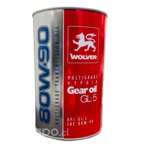 Aceite Multigrado Wolver GL-5 80W-90