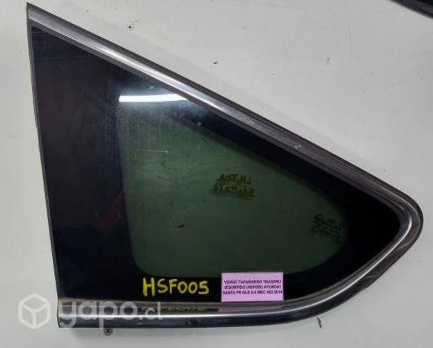 Vidrio Tapabarro Trasero Izq (HSF005) Santa Fe