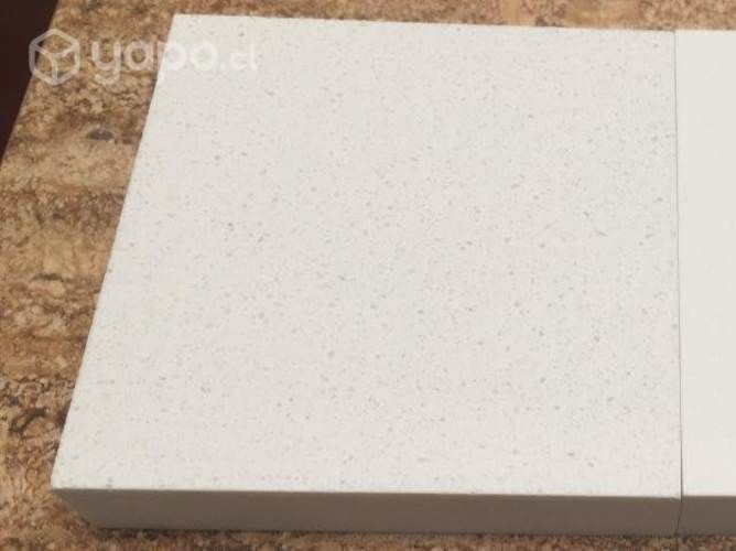 Mesa de centro con cubierta cuarzo blanco