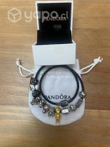 Pulsera de cuero Pandora atar wase