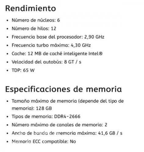 Procesador Intel core i5-10400F 10th gen
