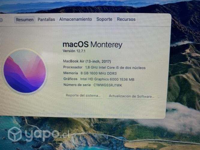 Macbook air 13 inch 2017