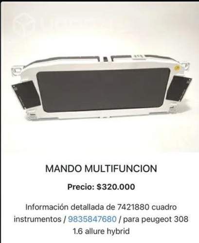 Mando Multifuncion Peugeot